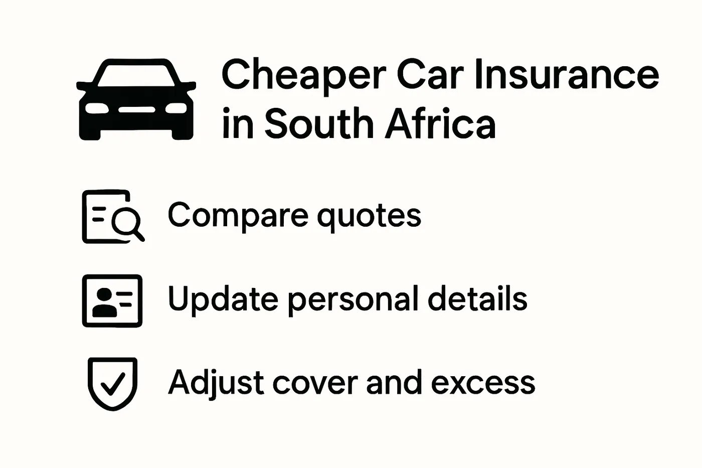 checklist of top tips for cheaper car insurance