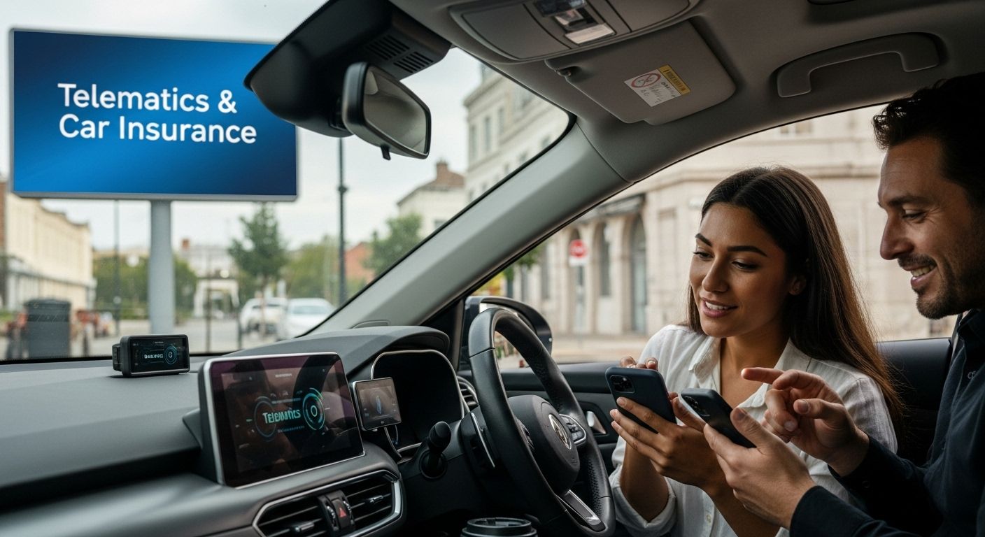 telematics car insurance realistic photo